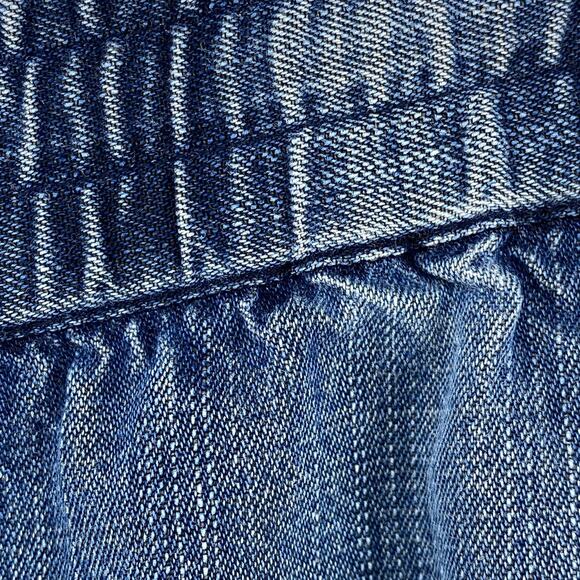 EILEEN FISHER Pants XS Tencel Organic Cotton Chambray Utility Tapered Ankle Blue - Picture 4 of 16